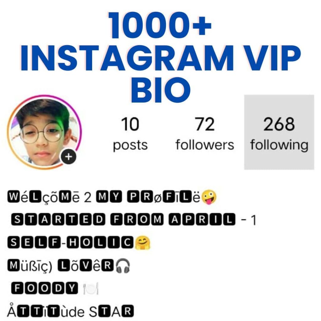 instagram vip bio for boys