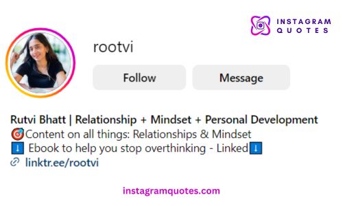 Instagram Bio - Relationship And Positivity