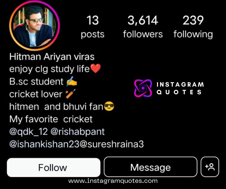 Instagram Bio For Boys