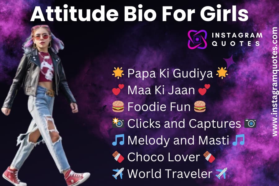 Attitude Bio For Girls