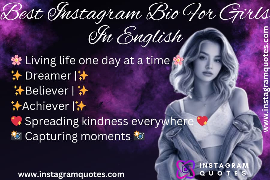 Instagram Bio For Girls IN English