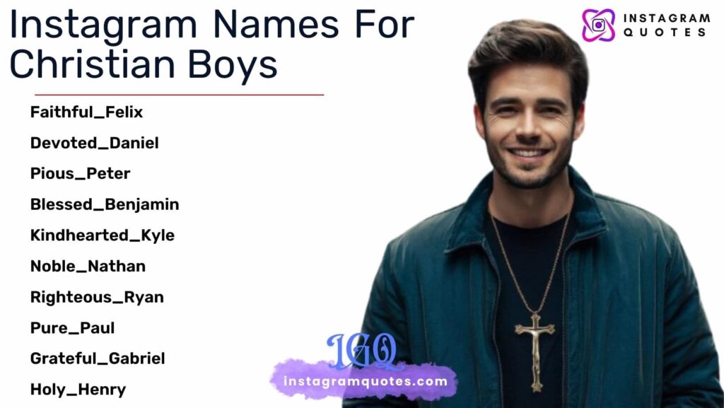 Instagram Names For Christian Boys